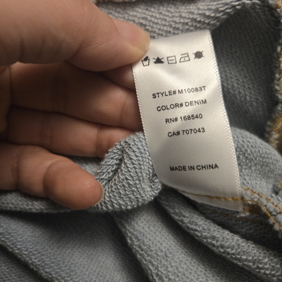 Womens 100% Cotton Soft Light Blue Button Shacket Oversized L-XXL - Picture 6 of 8